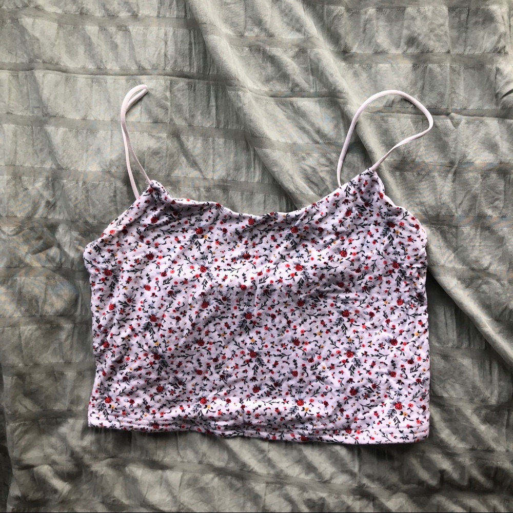 Pacsun Floral Cropped Tank